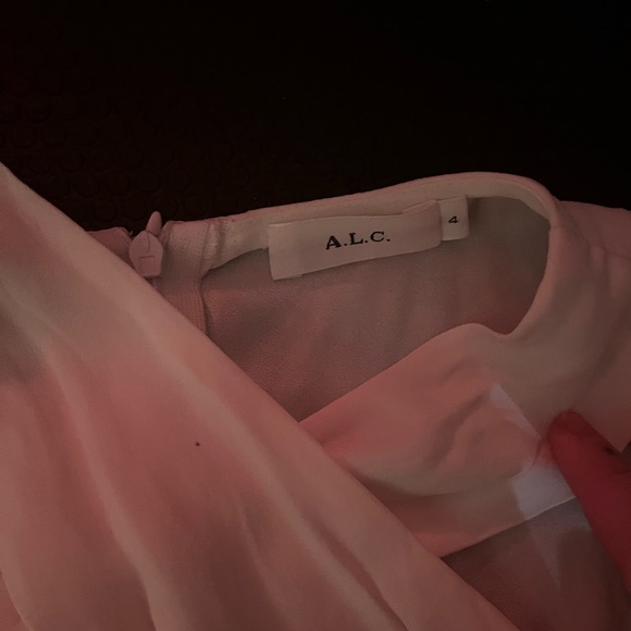 A.L.C. Silk Keyhole Cross Over White Tank Top Blouse - Picture 2 of 4